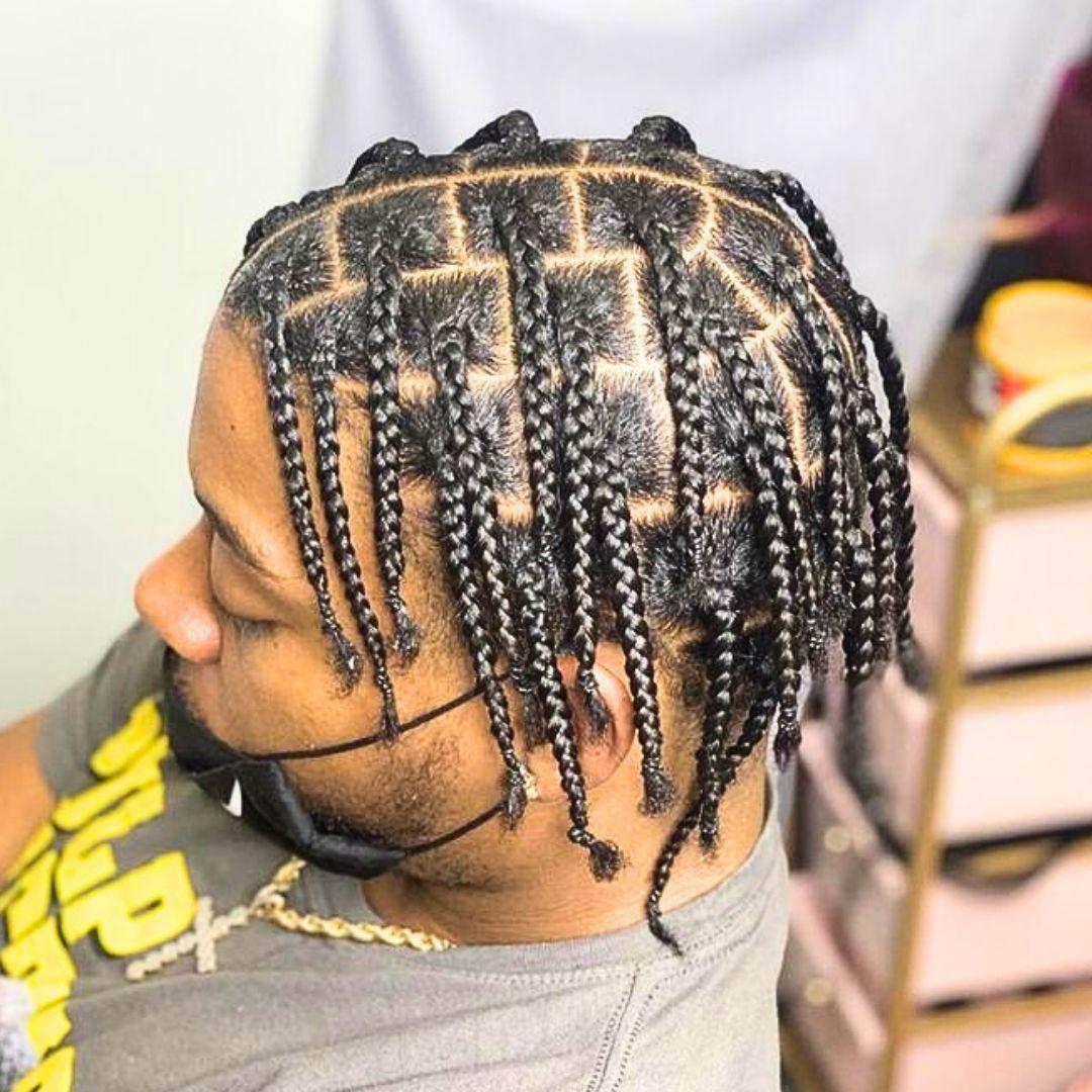 Box Braids homme de qualité au salon