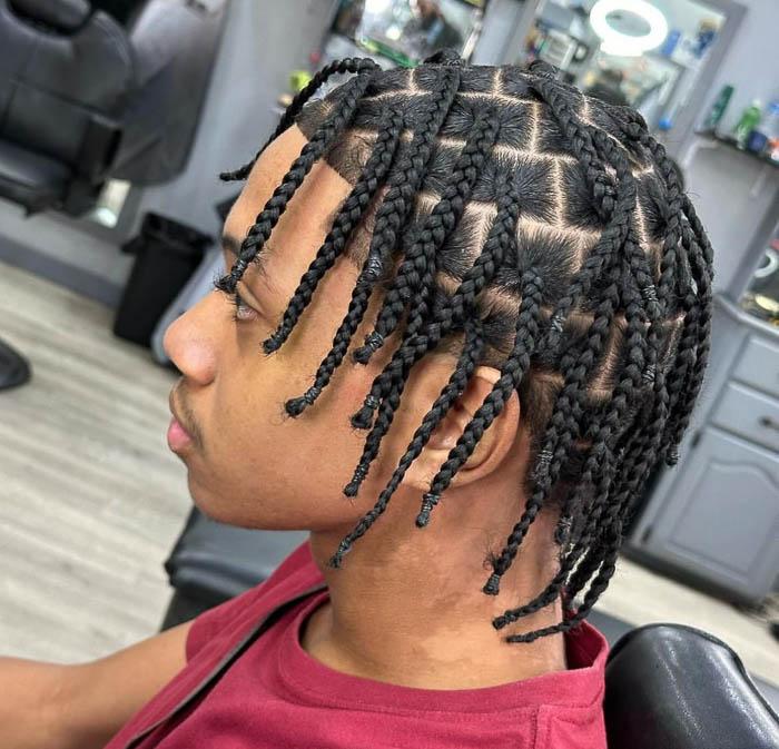 Box Braids homme naturelles et professionnelles